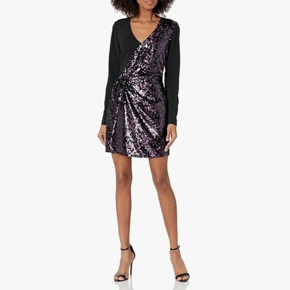 Parker  Dresses Hpnwt Parker Black Sequin Dress size 0 - Picture 1 of 11
